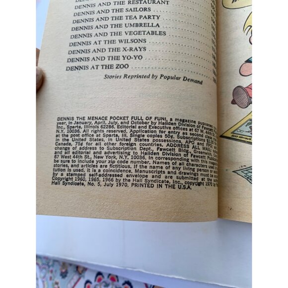 Dennis The Menace "Pocket Full Of Fun" Round & Round Comic Book - Picture 4 of 12